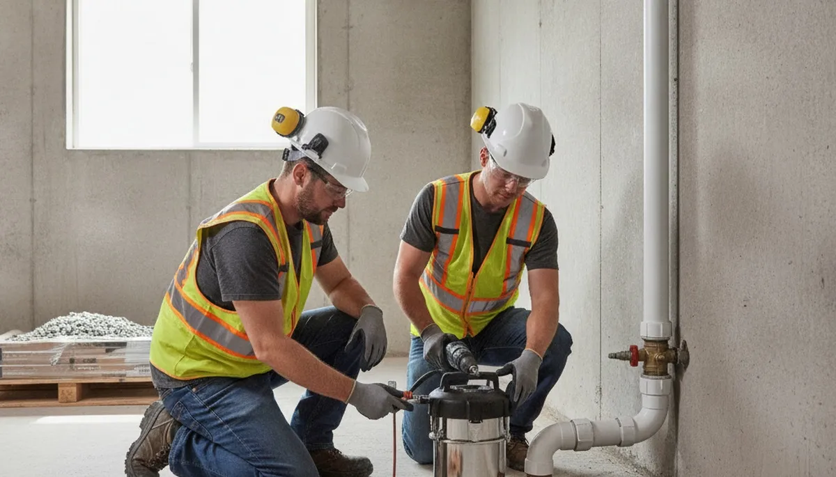 Sump pump installation for Escondido, CA homes by On Call Plumbers to prevent water intrusion